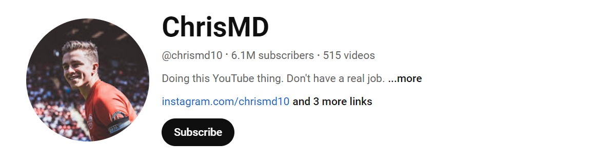 46. ChrisMD (Chris Dixon) Social Media Influencer Profile Image 46. ChrisMD (Chris Dixon) social media influencer portrait