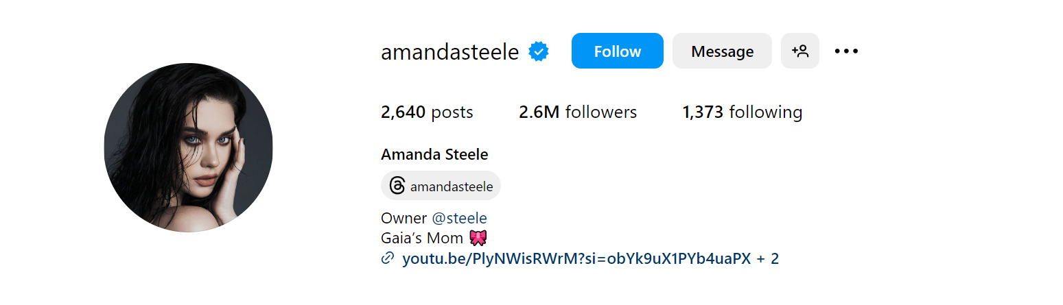 56. Amanda Steele Social Media Influencer Profile Image 56. Amanda Steele social media influencer portrait