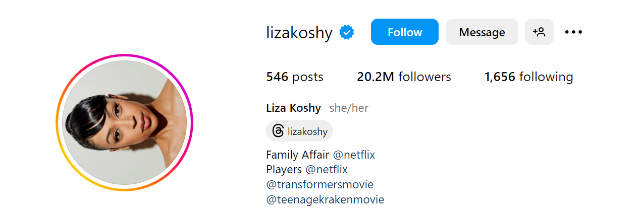 92. Liza Koshy Social Media Influencer Profile Image 92. Liza Koshy social media influencer portrait