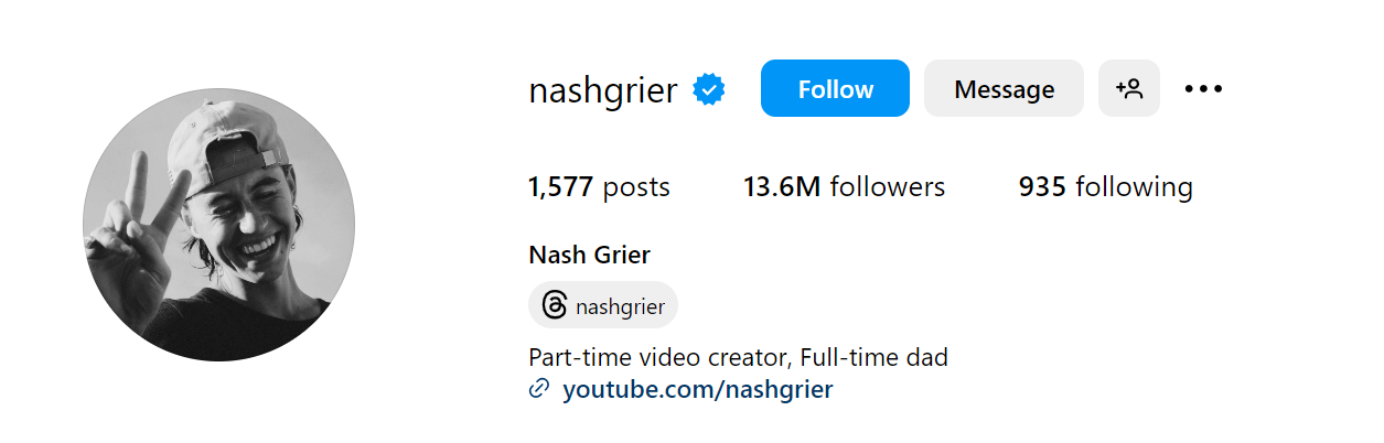 Nash Grier Social Media Influencer Profile Image Nash Grier social media influencer portrait