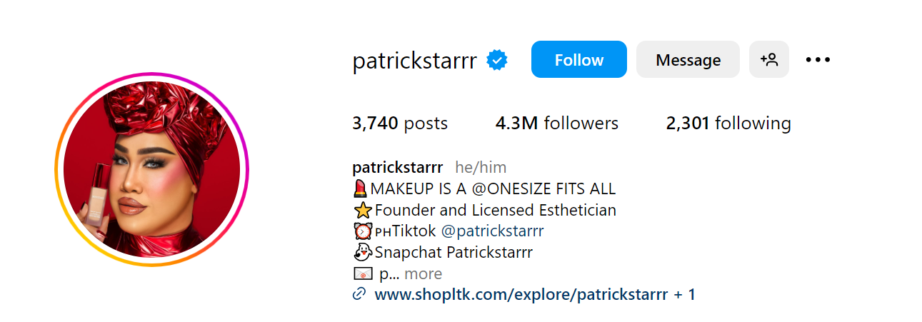 37. Patrick Starr Social Media Influencer Profile Image 37. Patrick Starr social media influencer portrait