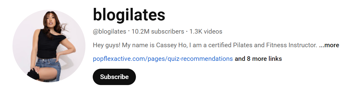 96. Cassey Ho (Blogilates) Social Media Influencer Profile Image 96. Cassey Ho (Blogilates) social media influencer portrait