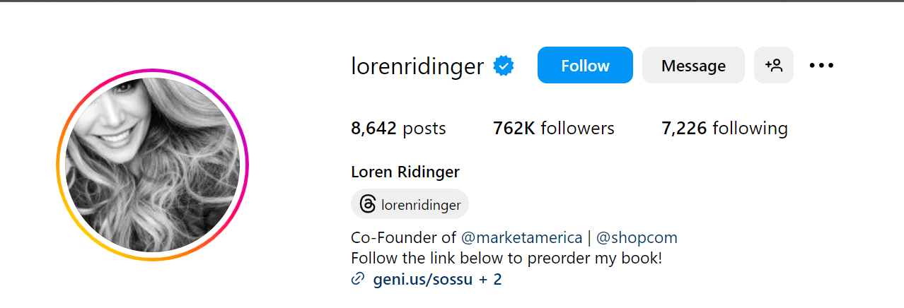 87. Loren Ridinger Social Media Influencer Profile Image 87. Loren Ridinger social media influencer portrait