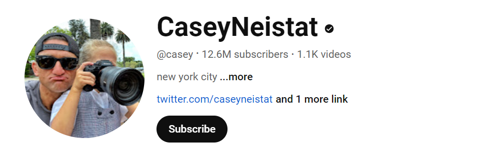 Casey Neistat Social Media Influencer Profile Image Casey Neistat social media influencer portrait